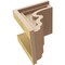 Ekena Millwork 7"W x 7"D x 7"H Wide Highland Rough Cedar Woodgrain TimberThane Corbel, Primed Tan CORUR07X07X07HLDRCPR - alternate 5
